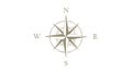 Classic Compass Rose Navigation Direction Tool, vector design Generative AI Royalty Free Stock Photo
