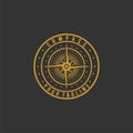 classic compass vector logo design