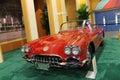 Classic Corvette on display Royalty Free Stock Photo