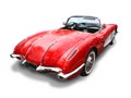 Classic Corvette Sports Car- isolated