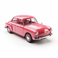 Classic Coupe 3d Rendering In Red With Scandinavian Style