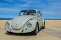 Classic cream coloured beetle vehicle