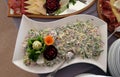 Classic Croatian plate with fine salad Royalty Free Stock Photo