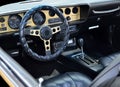 Classic customized car interior