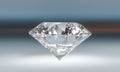 Classic cut sparkling diamond Royalty Free Stock Photo