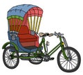 Classic cycle rickshaw