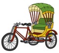 Classic cycle rickshaw Royalty Free Stock Photo