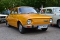 Classic Czechoslovak car parked Royalty Free Stock Photo