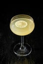 Classic daiquiri on the dark background. Luxury craft drink-2. Royalty Free Stock Photo