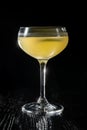 Classic daiquiri on the dark background. Luxury craft drink. Royalty Free Stock Photo