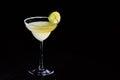 Classic daiquiri on the dark background. Luxury craft drink con Royalty Free Stock Photo