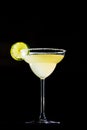 Classic daiquiri on the dark background. Luxury craft drink con Royalty Free Stock Photo