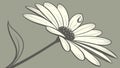 Classic daisy flower, representing innocence and purity, spring bloom, vector design Generative AI Royalty Free Stock Photo