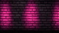 classic dark neon brick background