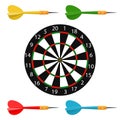 Classic dart board target Royalty Free Stock Photo