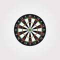 Classic darts board target.