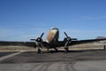 Classic DC airplane with twin engines