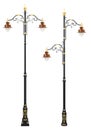 Classic decorative lamp post set