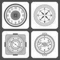 Classic design mechanical wristwatch