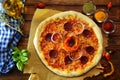 Classic Diablo Pizza with Hot Peppers and Pepperoni - a delicious lunch or dinner idea