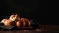 Classic Dinner Bread Rolls with Copy Space Royalty Free Stock Photo