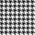 Classic dogstooth classic seamless vector pattern. Royalty Free Stock Photo