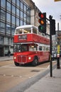 Classic double decker bus in London