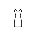 classic dress icon. Element of clothes icon for mobile concept and web apps. Thin line classic dress icon can be used for web and