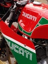 Classic Ducati motorcycle logo.