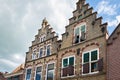 Classic dutch canal houses with blinds or shutters Royalty Free Stock Photo