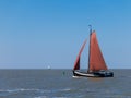 Classic Dutch sailing boat Royalty Free Stock Photo