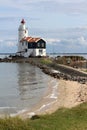 Summer in Europe. Idyllic scenery. Lighthouse