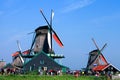 Classic Dutch windmill at Zaanse Schans