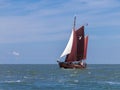 Classic Dutch yacht Royalty Free Stock Photo