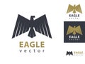 Classic eagle logo design. Vector illustration