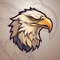 Classic Eagle Mascot Logo Design Vector: Modern Illustration for Esport and Sport Team