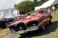 Classic Edsel driving away Royalty Free Stock Photo