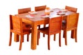 Classic elegant dining table set Royalty Free Stock Photo