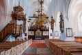 Classic European Church Inside View, Either Copenhagen or Malmo. Royalty Free Stock Photo