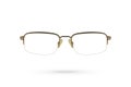 Classic eyeglasses style on white background.