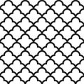 Classic fabric seamless pattern. Quatrefoil geometric seamless pattern.