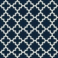 Classic fabric seamless pattern. Quatrefoil geometric seamless pattern.