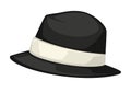 Classic fedora hat, fashionable accessory for men or women