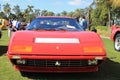 Classic Ferrari 512 bbi sports car frontal view Royalty Free Stock Photo