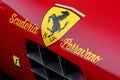 Red Ferrari classic badge