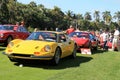 Classic Ferrari sports car lineup front view Royalty Free Stock Photo