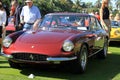 Classic Ferrari sports cars lined up front view Royalty Free Stock Photo