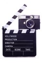 Classic film movie clapper board cutout