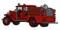 The classic fire truck Royalty Free Stock Photo