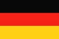 Classic flag of Germany, canvas, icon, emblem.